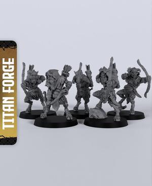 Satyr Archers - With Free Dragon  - 5e DnD Inspired for RPG and Wargamers