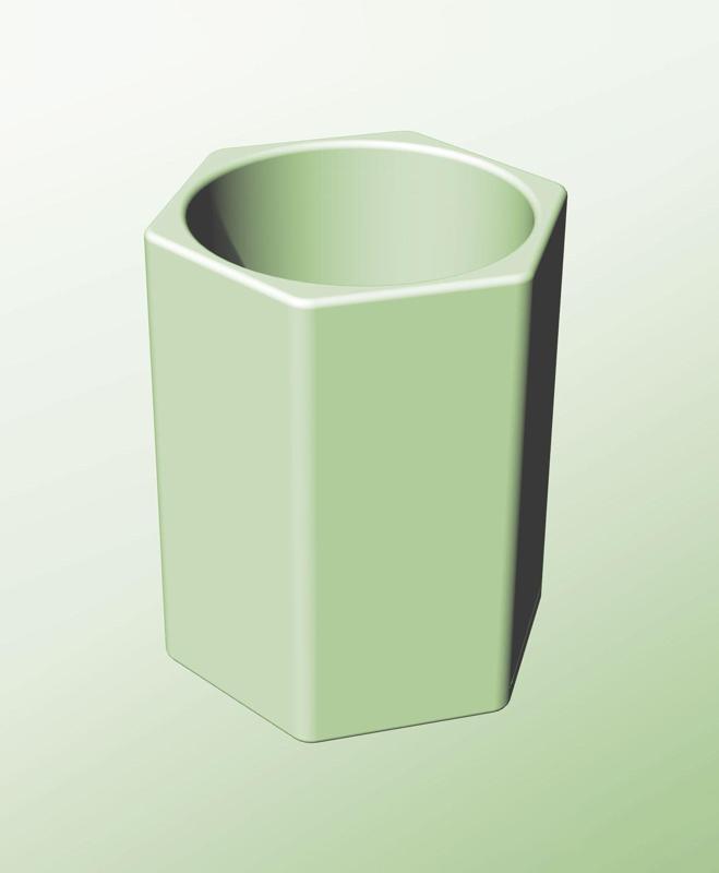 CH128-180 Modular component container for modern decor 3d printing