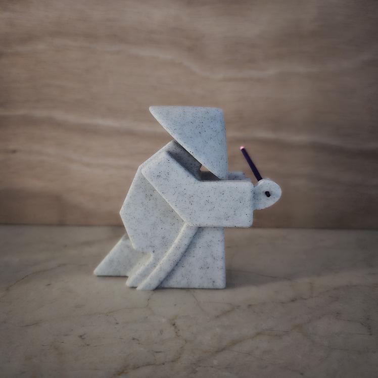 Samurai incense holder