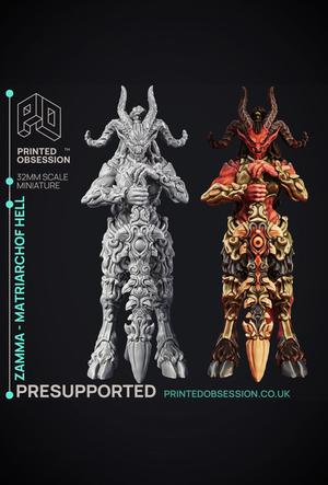 Zamma - Hell Boss - 2 models - Hell Hath No Fury - Scale 32mm 
