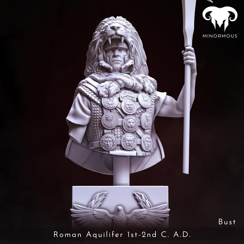 Bust - Roman Aquilifer 1st-2nd C. A.D. Looking at the Battlefield!