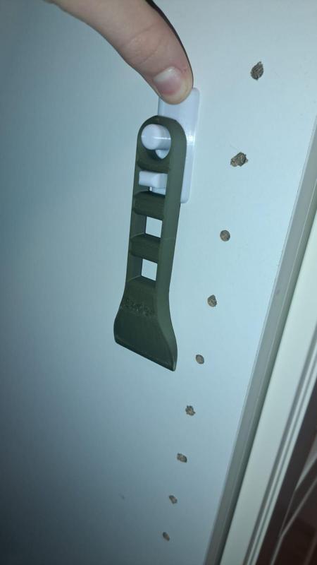 3D gedruckter Schaber + Halterung