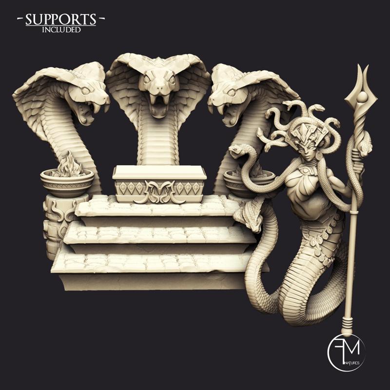 Queen Sthenaria + Snakes Altar (AMAZONS! Kickstarter)