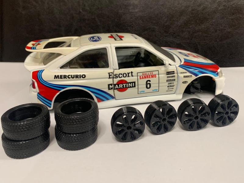 BBurago 1:24 spare wheel rims