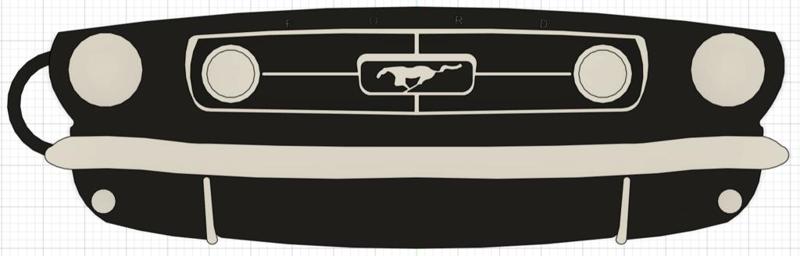 1965 Ford Mustang Keychain