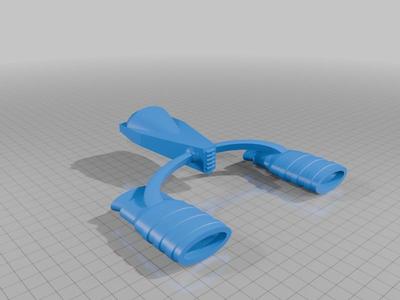 Dual Engine Spaceship 