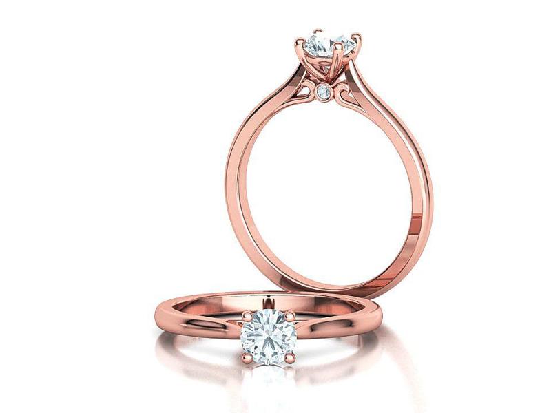 Solitaire Camila Engagement Ring 5mm Stone 3dprint ring