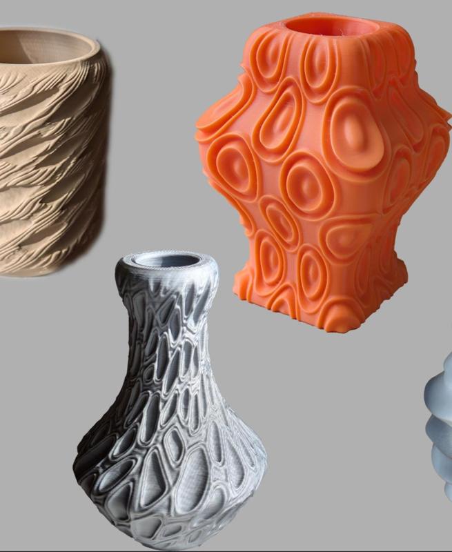 Warpwood Vase - Warped Bark Biomorphic Vase