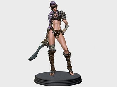 The Barbarian - A Fantasy Pinup - Personal Use