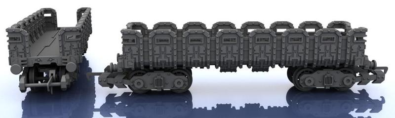 OO Train - Warhammer Style Troop Platform v1 M