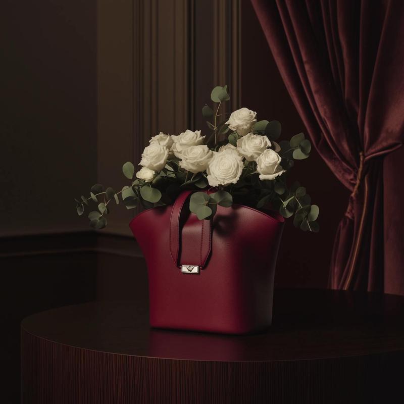 Bordeaux Elegance Vase for Home Decor