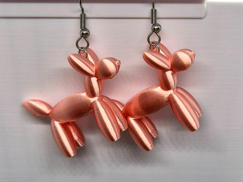 Balloon dog earrings/keychain