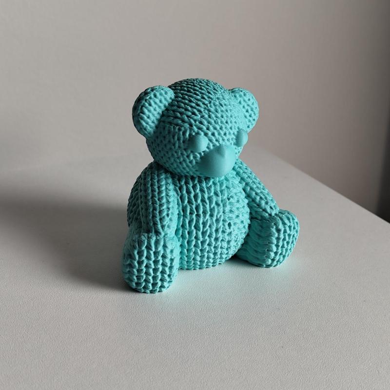 Knitted teddy bear