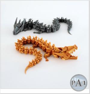 Articulated dragon robot with moving jaws!