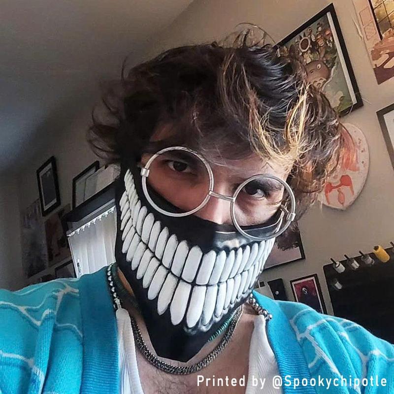 Dandadan Okarun Half Mask With Glasses - Anime Cosplay