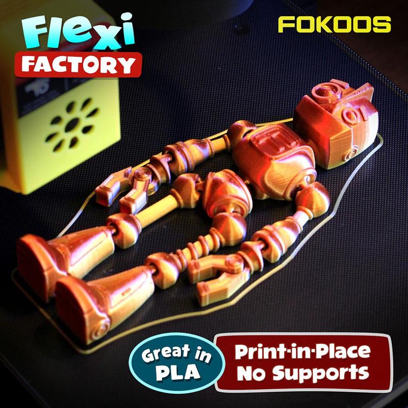 FREE: Flexi Factory Fokobot with 3MF Included!