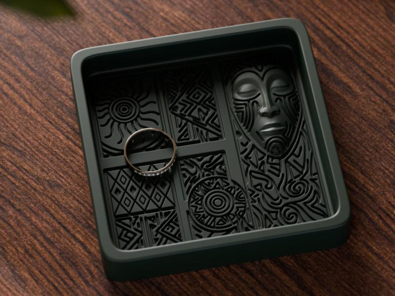 Aztec Ring Tray - Stylish Eclectic Decor