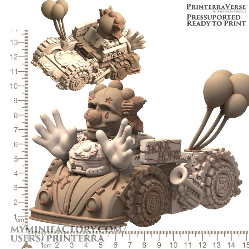 038 TECHNOPUNK Clussy Gang Violent Clown Circus Car