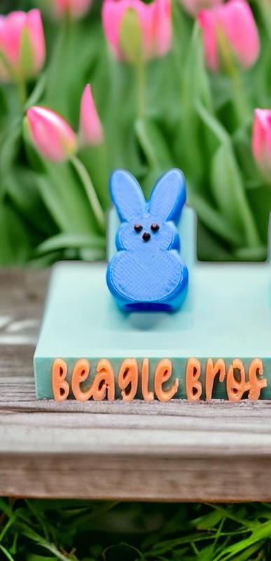 Peep Bunny Straw Topper 8mm Straws