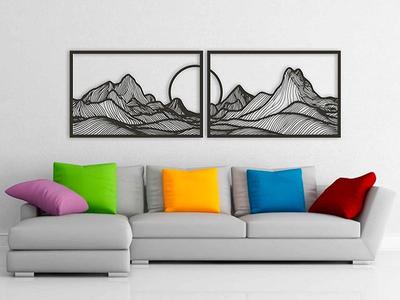 Mountains with Moon