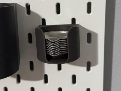 Ikea Skadis round palettes holder