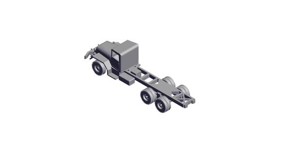 1/72 Scale M139 5 ton 6x6 Chassis.stl