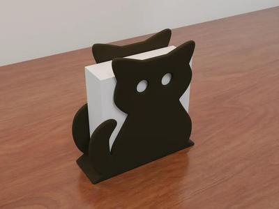 cat napkin holder (with eyes)
