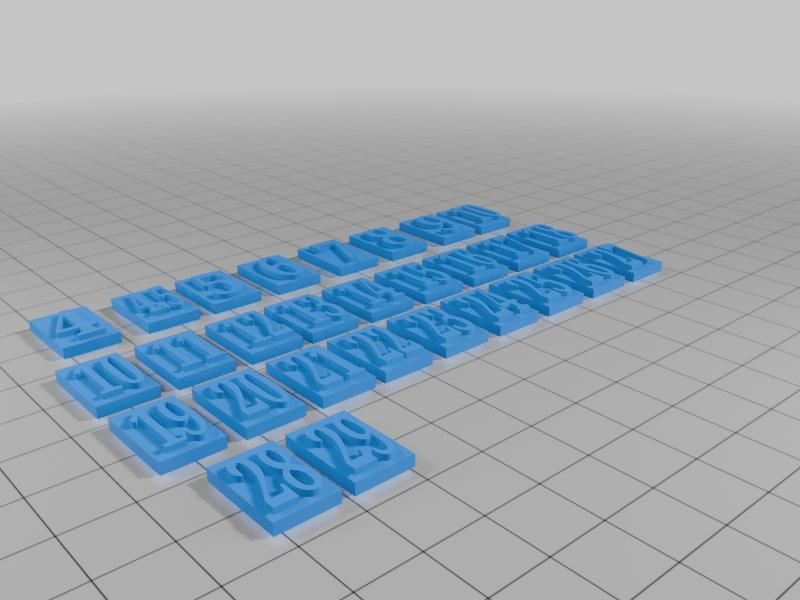 Metric Tool Size Tags