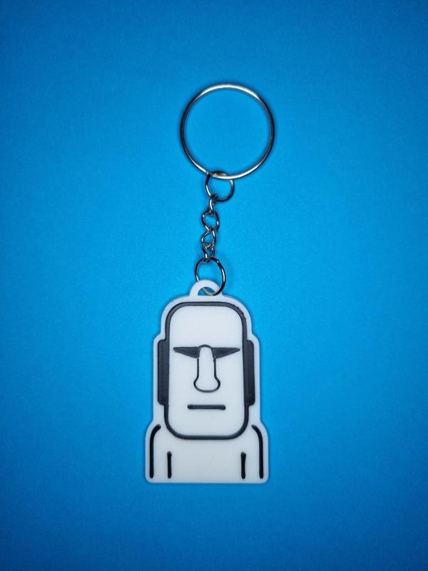 Easter Island Keychain