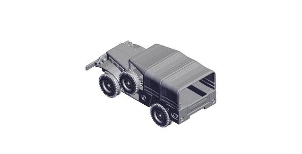 1/87 Scale Dodge WC-51 with Cover.stl