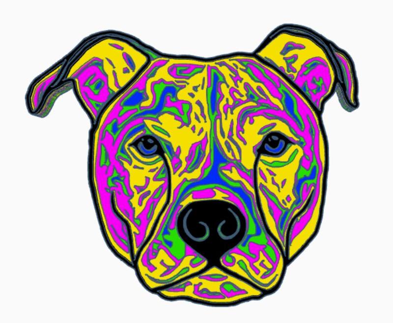 5 layer Abstract Pitbull face wall art, art deco, sign, wall hanger, layered sign, pitbull, pit bull