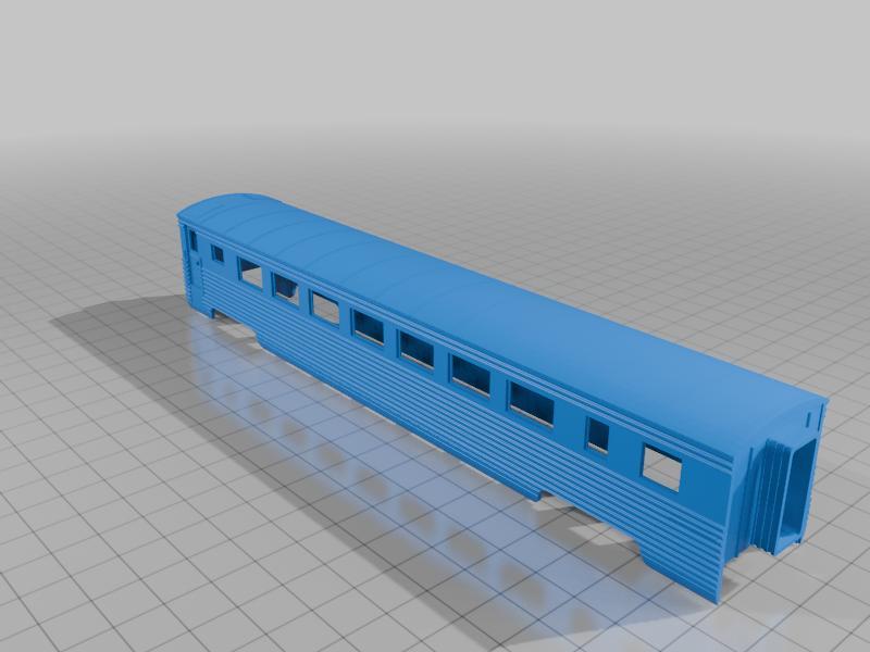 60' Fluted Chaircar (HO SCALE)