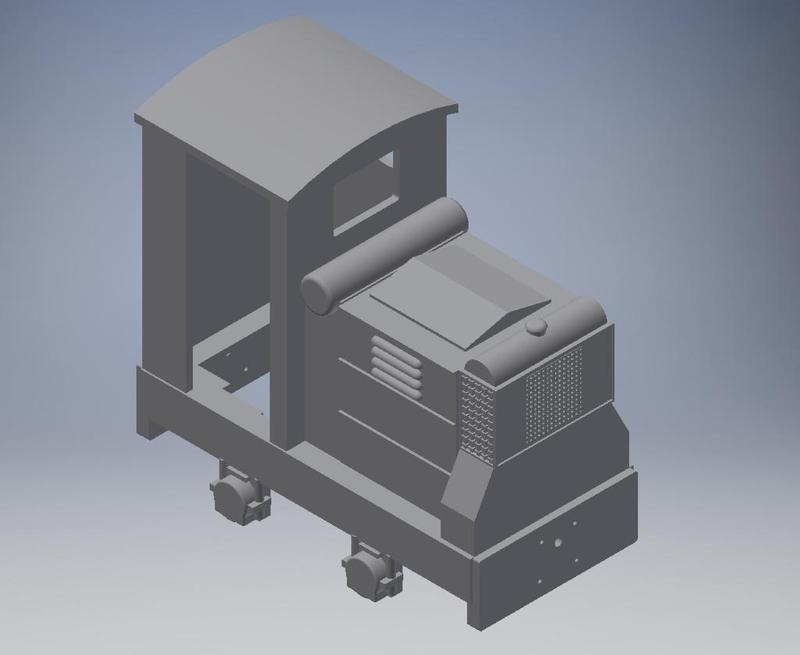 16mm scale Ruston 18 HP loco with cab