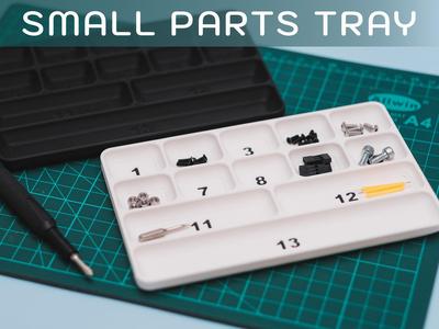 Small Parts Tray With Numbers