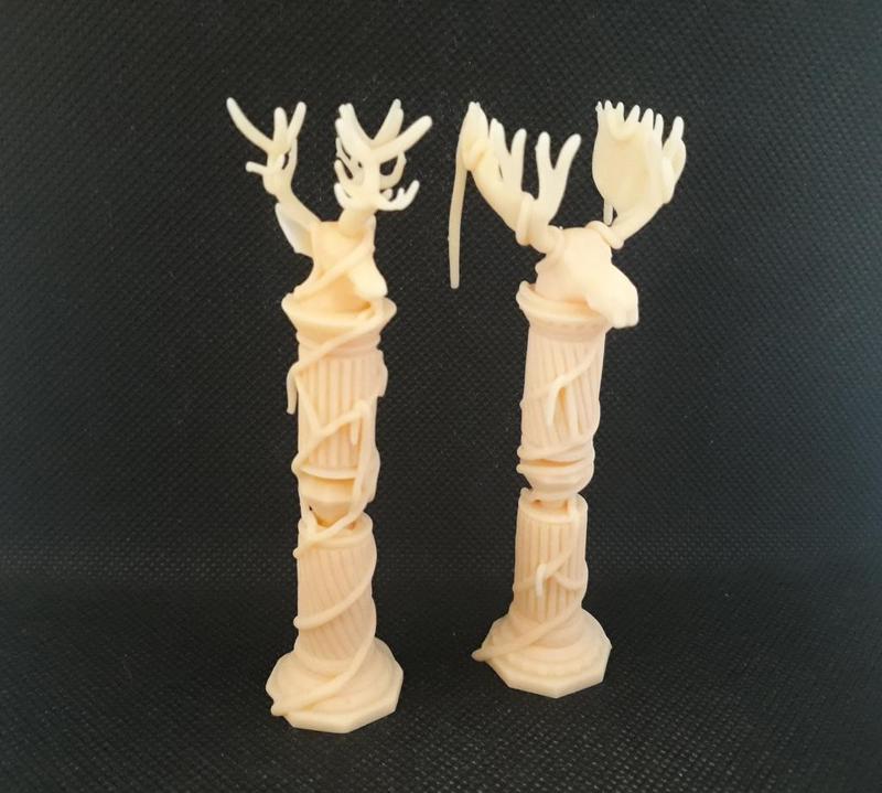 Column elk and deer