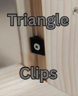 Glass/Panel Retainer Clip - Triangle Shape