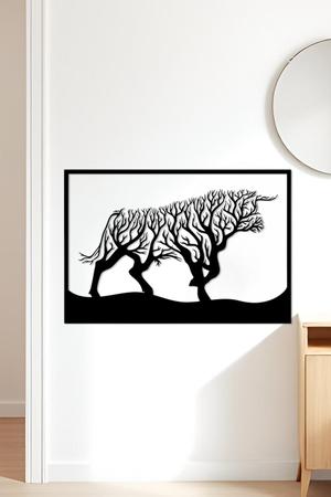 Bull Wall Art, Wall Decor, Home Decor