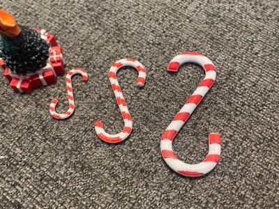 Candy Cane Christmas Ornament Hooks
