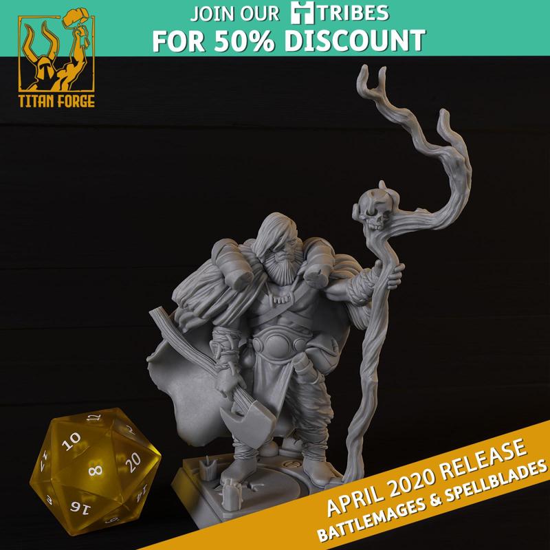 Shapeshifter - Battlemages & Spellblades - Titan Forge Miniatures April 2020