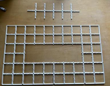 Gridfinity/Clickfinity edge baseplates with connectors (gridfinity compatible)