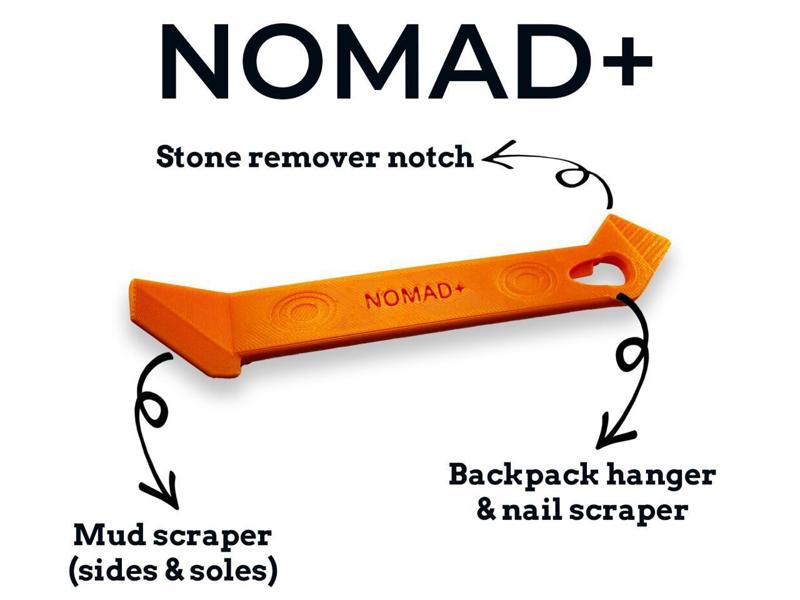 Nomad+ The minimalist boot scraper for real hikers