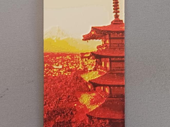 Chureito Pagoda – 3D Hueforge Japanese Bookmark
