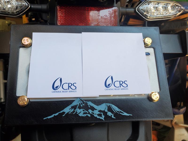 Motorcycle License Plate Frame (California)