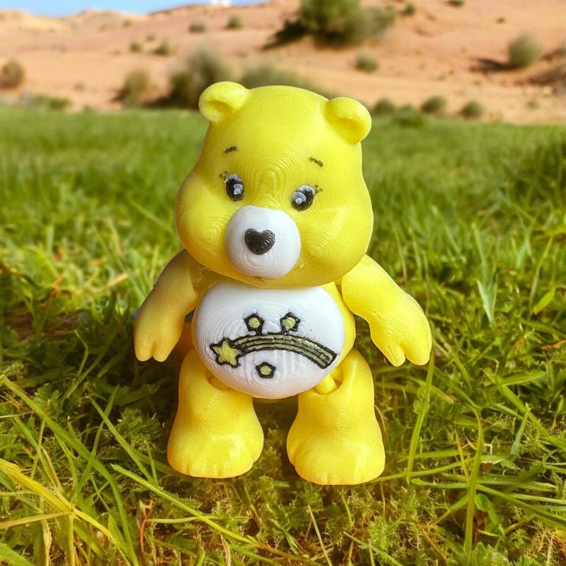 Wish Bear, Care Bear, Articulated, Keychain, Print in Place, Mini's 