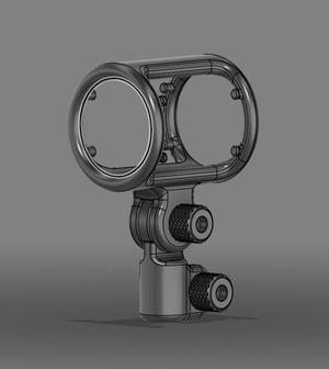 Microphone Shock Mount Shure SM58 Sennheiser e835, lollipop, vocal, Uses O-ring gaskets. 