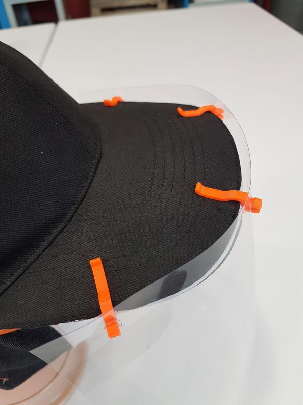 clips visière pour casquette anti covid-19