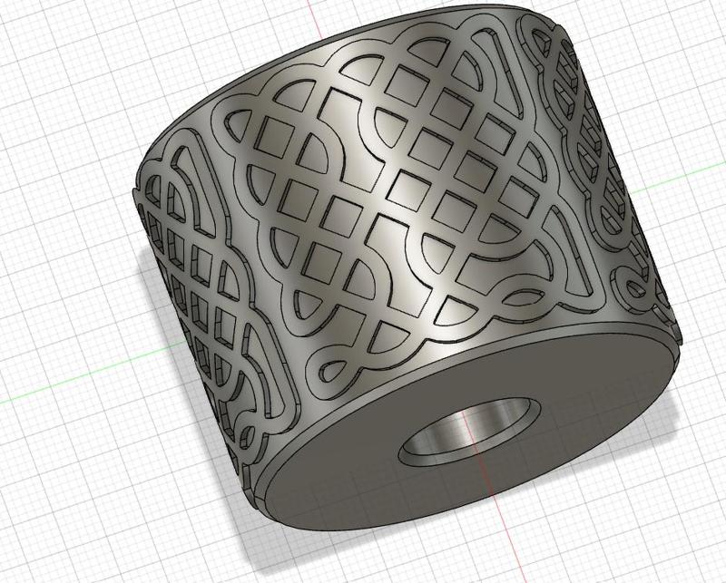 Celtic knot clay roller