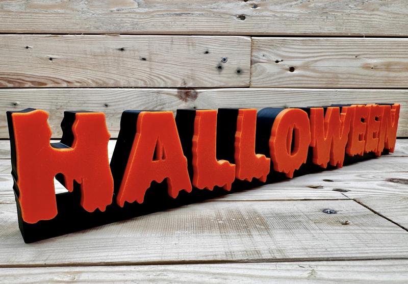 Halloween word decor