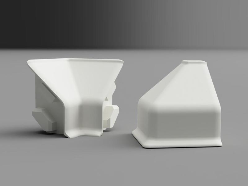 Kaindl – Wall jointing system accessories, Corners