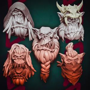 MrModulork's Orc Monster Hunter Heads - Set A